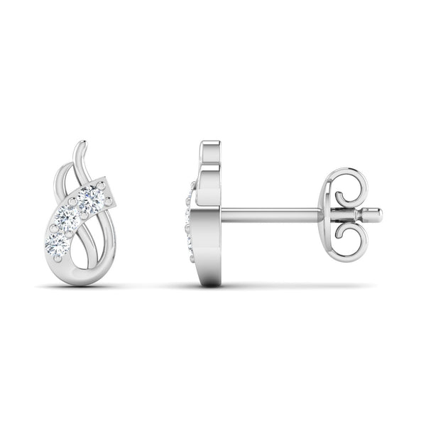 Authentic! Tiffany & Co Platinum Flower Cross Diamond Small Stud Earrings | Small  earrings studs, Tiffany & co., Sparkle diamonds